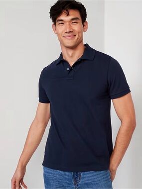 Old Navy Men's Dark Navy Short-Sleeve Polo